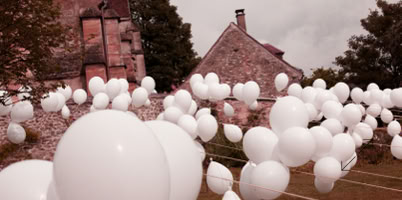 500 ballons pourMy Blood Mikado by DEC pour Sculptures en l'ile le GrisyCode by DEC