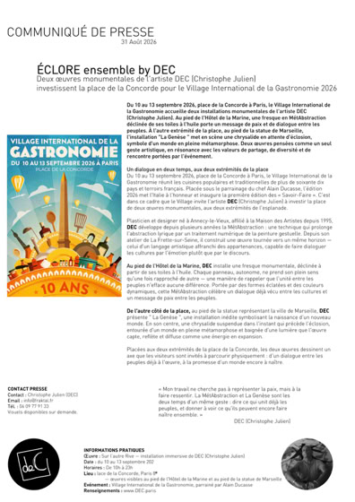 Retrouvez le communiqué de presse de la dernière installation de DEC