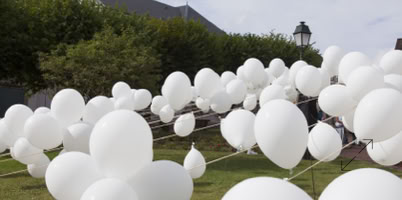 500 ballons pourMy Blood Mikado by DEC pour Sculptures en l'ile le GrisyCode by DEC